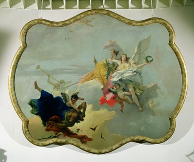 Triumph of Virtue and Nobility by Giovanni Battista Tiepolo